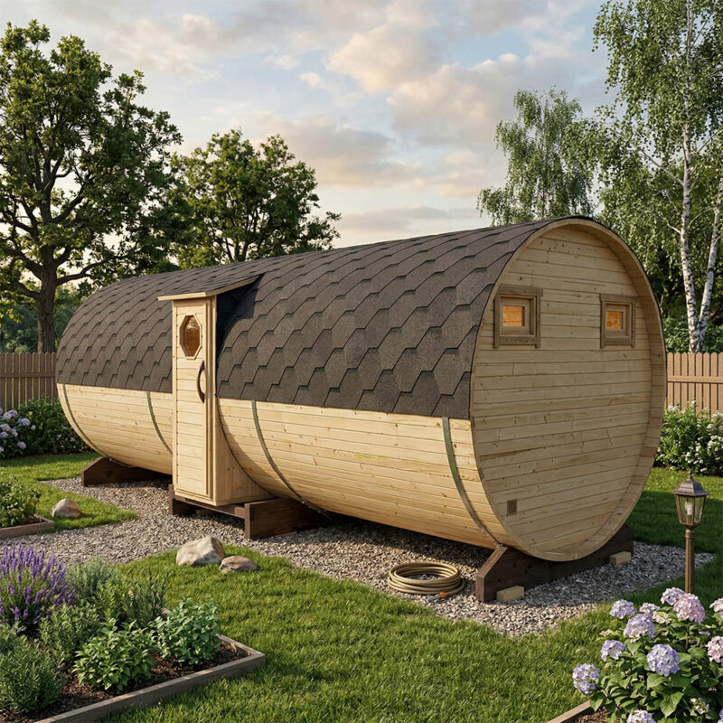 Баня-бочка 6 метров