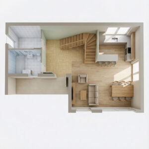 Дом №4 6 визуализация 1 этаж