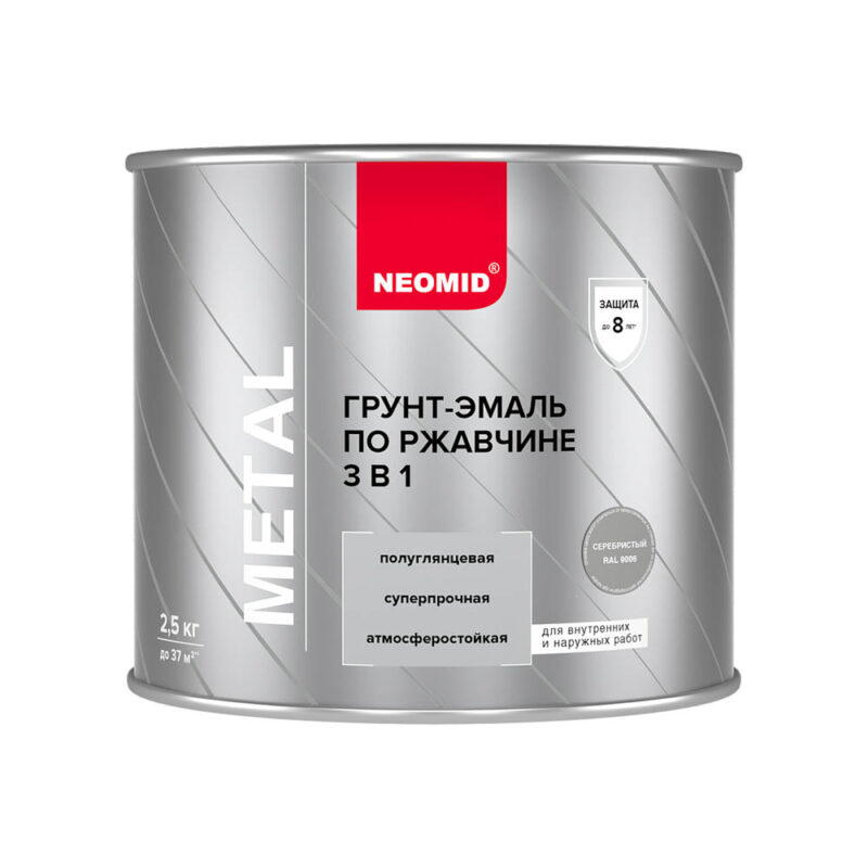 NEOMID Грунт-эмаль по ржавчине 3 в 1