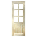 Дверь массив под стекло осина