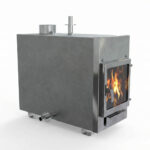 Печь для бассейна внешняя со стеклом 40 кВт