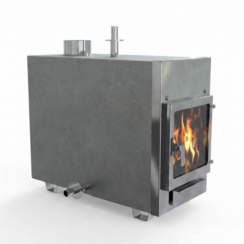 Печь для бассейна внешняя со стеклом 40 кВт