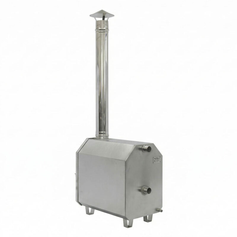 Печь для купели внешняя Фурако 25 кВт сзади