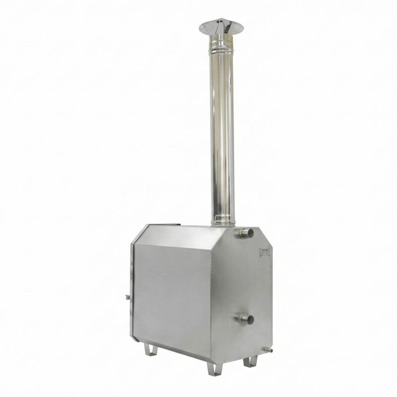 Печь для купели внешняя Фурако 45 кВт сзади