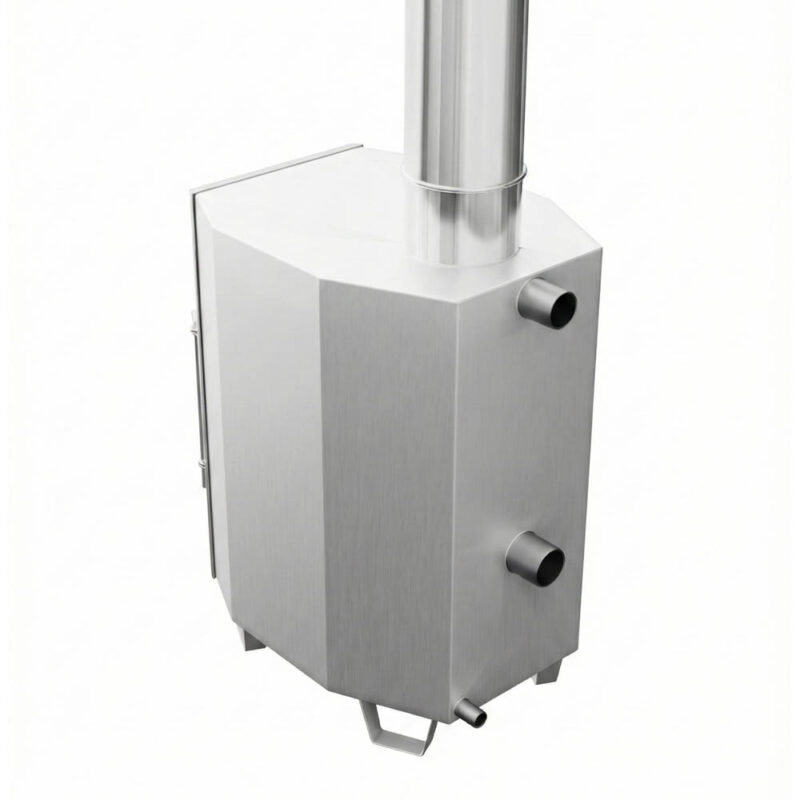 Печь для купели внешняя Top Fire 30 сзади