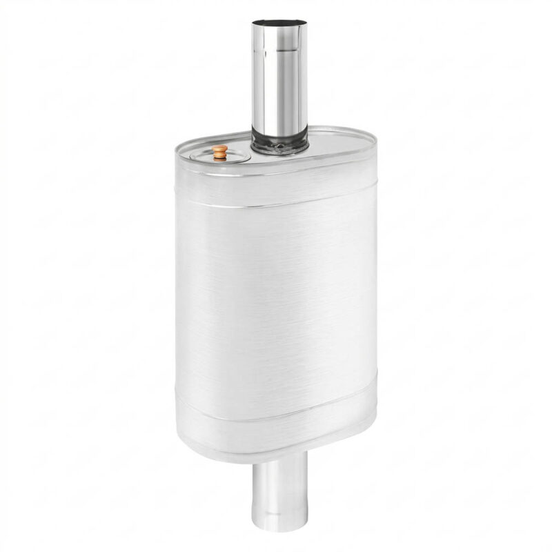 Бак на трубе 55л д.115 (Овальный) (AISI 439) L-830 мм