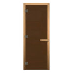 Дверь стеклянная Бронза Матовая 180x70 (8 мм, 3 петли), хвоя 1 Дверь стеклянная Бронза Матовая 180x70 (8 мм, 3 петли), хвоя