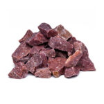 Камень для бань и саун малиновый кварцит колотый 1 камень малиновый кварцит колотый