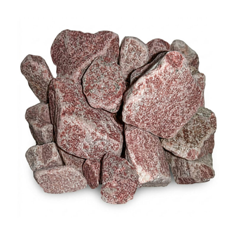 камень малиновый кварцит обвалованный