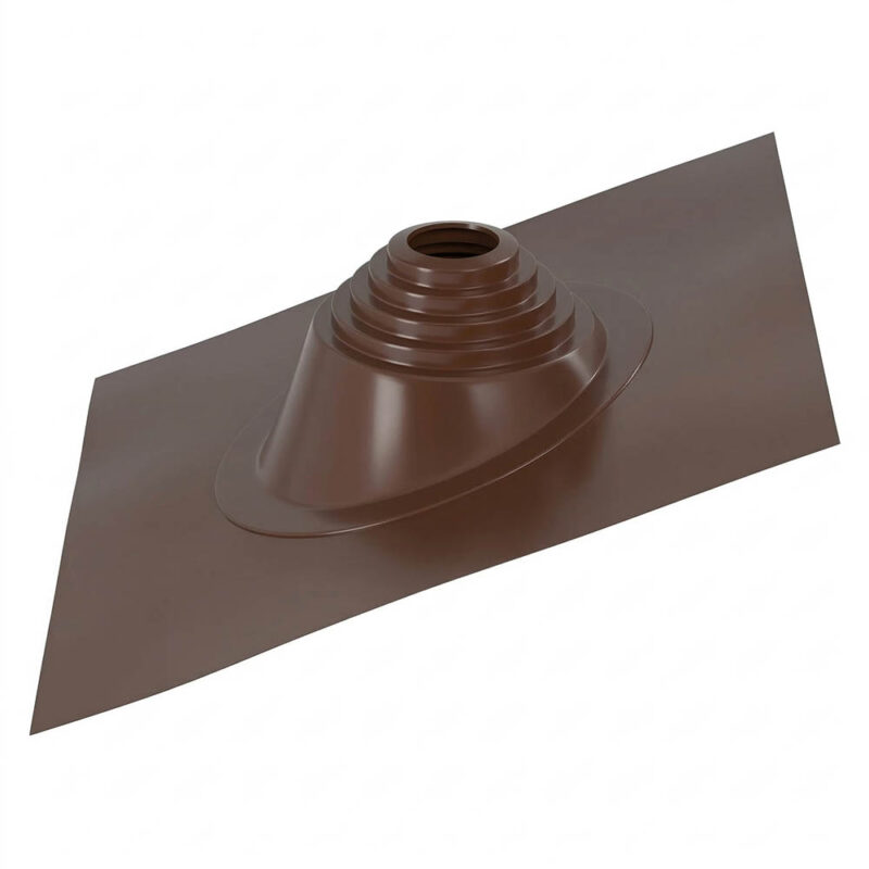 Кровельный проход ВЕЗУВИЙ №6 (д.150-300мм, 730x600мм) угл, силикон коричневый