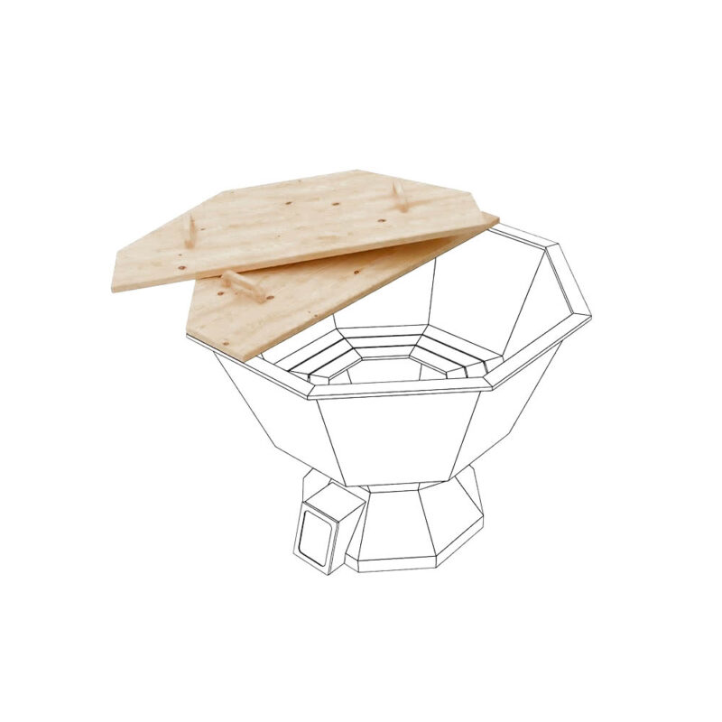 Крышка деревянная