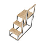 Лестница из нержавеющей стали №2