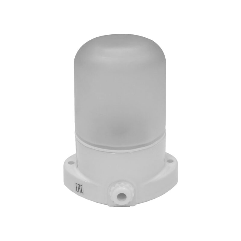 Светильник ВЕЗУВИЙ для сауны "Белый" Прямой