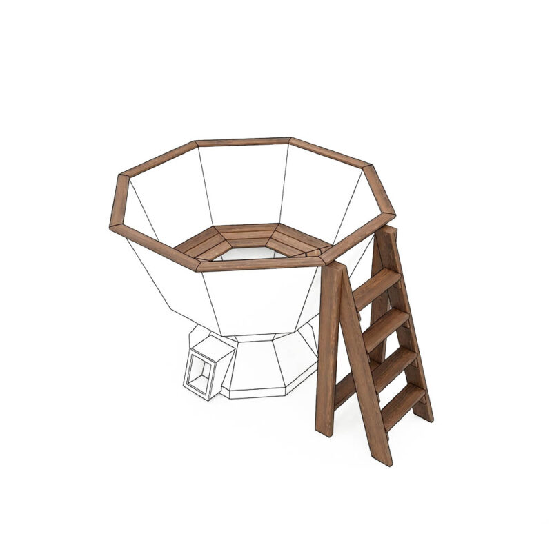 Замена отделки и лесенки на лиственницу