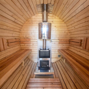 баня бочка 3.5х2.3 метра внутри
