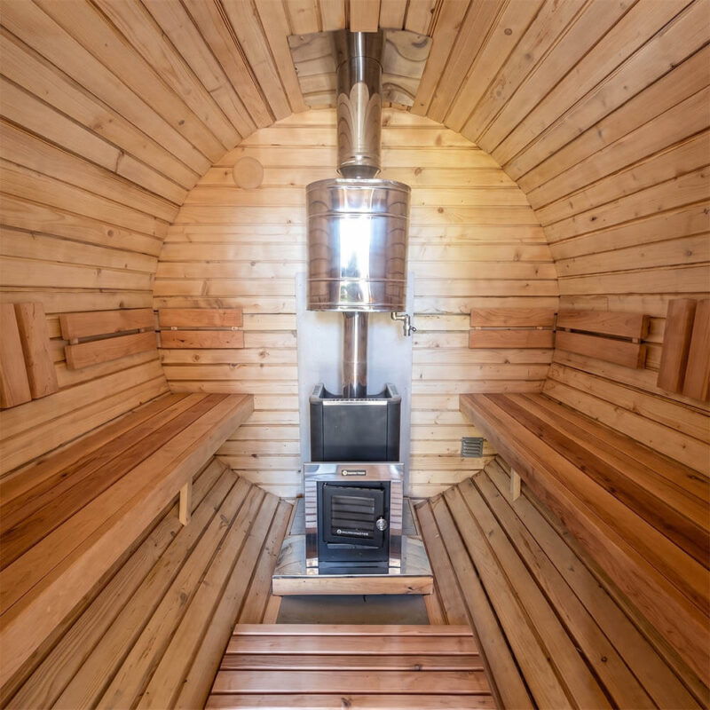 баня бочка 3.5х2.3 метра внутри