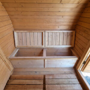 баня бочка 4х2.3 метра лавки
