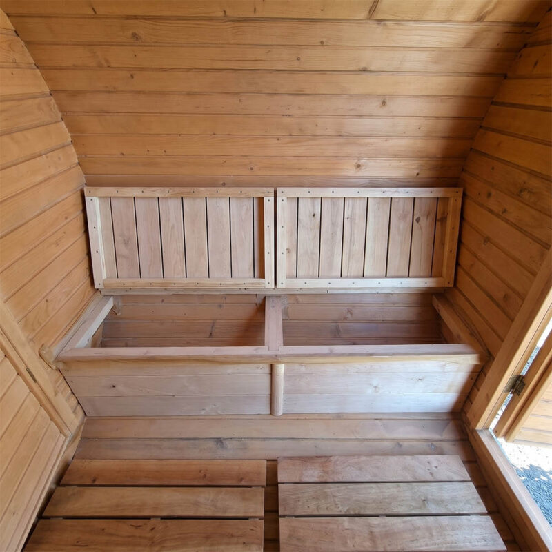 баня бочка 4х2.3 метра лавки