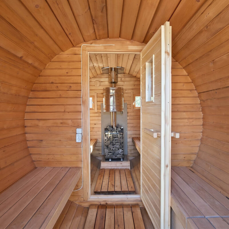 баня бочка 4х2.3 метра внутри