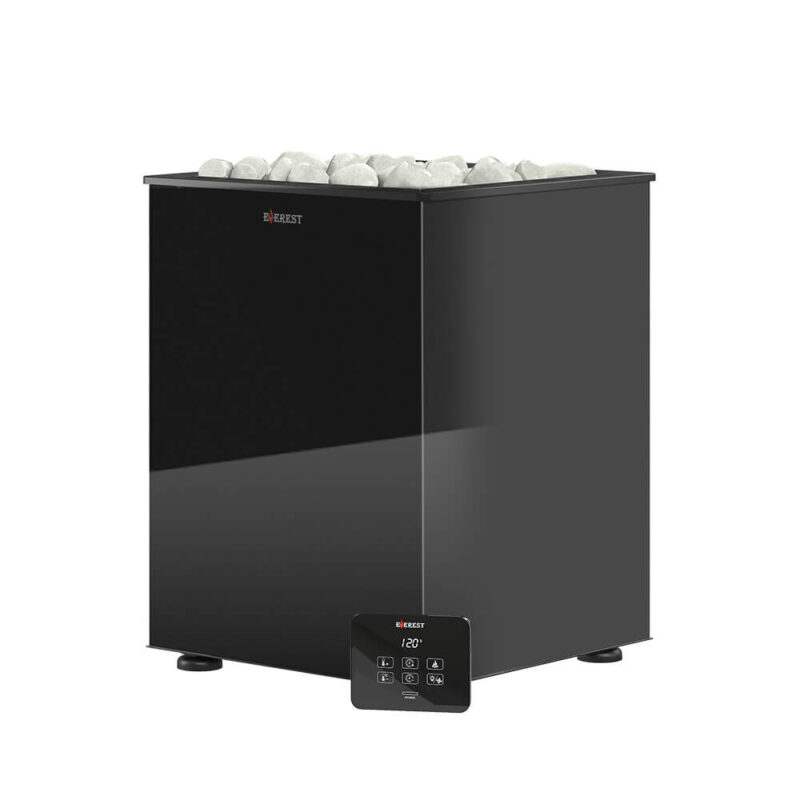 Электрокаменка EVEREST BLACK CRYSTAL S150 с пультом